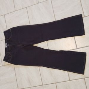 Coldwater Creek Boot Cut Knit Jeans Black Wash P8